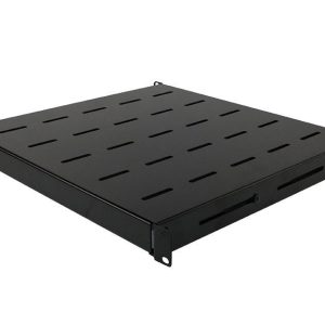 Bandeja ajustable en profundidad 450-720 mm negra (F800-F1000-F1200) anclaje 4 puntos. Ref: 542-026-BK