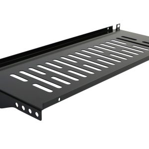 Bandeja colgante 19" 1UA F400mm negra. Ref: 542-021-BK