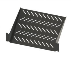 Bandeja colgante 19" 2UA F400mm negra. Ref: 1002040