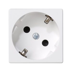 Base eléctrica K45 embornamiento a tornillo con obturador de protección blanca Simon. Ref: K01-9