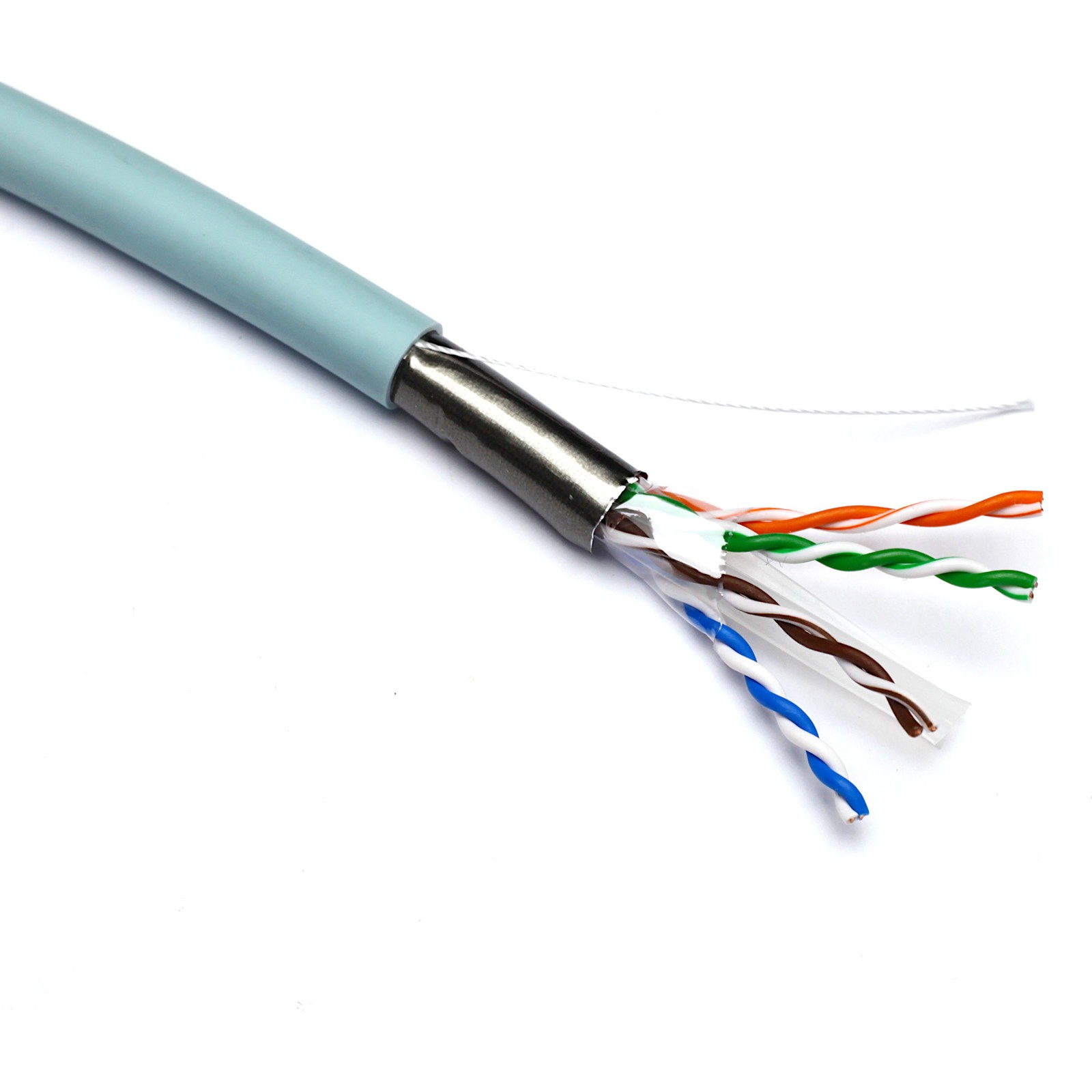 Bobina cable Cat6A UTP LSZH color azul CPR Dca diámetro reducido (500 mts)  Excel: 100-219