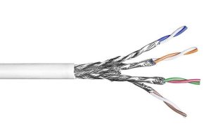 Bobina de cable CS54ZC Cat7 S/FTP  LSZH 600Mhz 4 pares CPR Cca (500 mts) Blanco  Commscope: 884021358/16