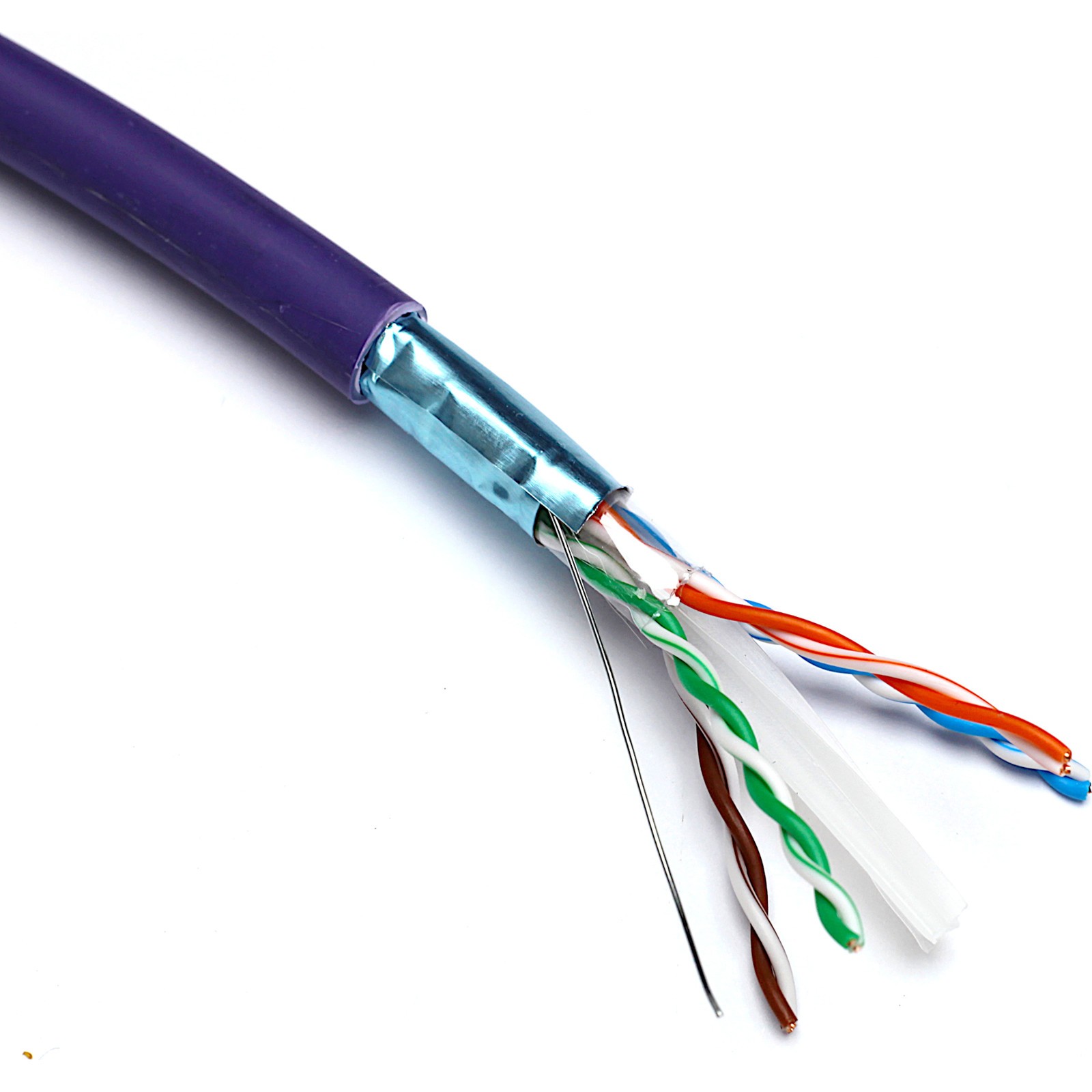 Bobina de cable FTP Cat.6 LSZH Color violeta CPR Dca ( 305m ) Excel: 100-076
