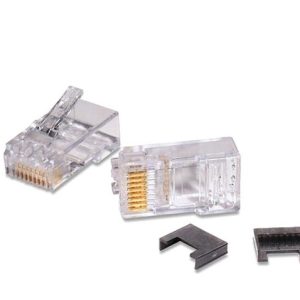 Conector RJ45 Macho 8 vías Cat.5e c/guía cable rígido/flexible Commscope: 6-569278-3