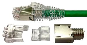 Conector RJ45 UTP/STP Macho Cat.6 cable rígido/flexible (5,7mm-7mm) Commscope: 6-2111989-3
