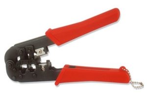 Crimpadora para conector macho RJ45 y RJ11.  1294/D