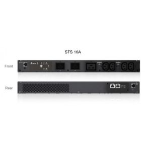 Delta ATS/STS 1UA 16A, Output 4xC13, 1xC19, Input 2xC20. Ref: STS16002SR00035