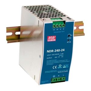 Fuente de alimentación DIN rail 240 W 24 V – Mean Well NDR-240-24