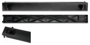 Panel ciego 1U 19" fabricado en ABS (sin tornillos). Ref: 1006014-PL