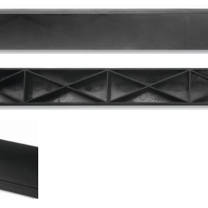 Panel ciego 1U 19" fabricado en ABS (sin tornillos). Ref: 1006014-PL