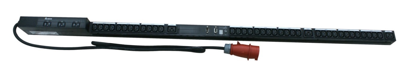 Regleta PDU Inteligente 16A, 3 fases, 36xC13, 3xC19. Input IEC309 Delta