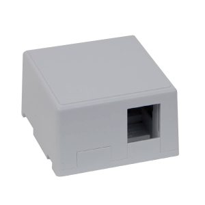 Roseta de superficie para 1 o 2 conectores RJ45 Keystone