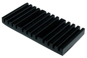 Soporte de goma para 12 protectores empalme con adhesivo. Ref: 200-391