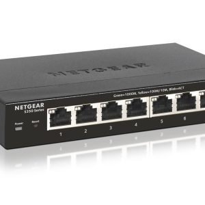 Switch Netgear 8 puertos Gigabit S350 Smart Managed Pro Layer 2. Netgear: GS308T