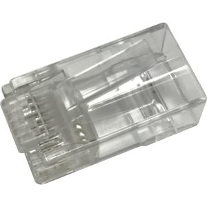 Conector macho RJ45 UTP montaje rápido hilo pasante Cat.6 ( Pack 100 uds. ) Excel: 100-116-100