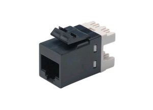 Toma hembra RJ45 UTP Categoria 6 SL negra. Commscope AMP1375055-2
