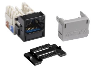 Toma UTP RJ45 Cat6A No apantallada. SYSTIMAX® GigaSPEED X10D® M-Series Modular. Color NEGRO.  Ref : 760092361