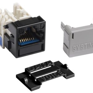 Toma UTP RJ45 Cat6A No apantallada. SYSTIMAX® GigaSPEED X10D® M-Series Modular. Color NEGRO.  Ref : 760092361