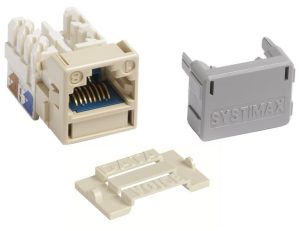 Toma UTP RJ45 Cat6A No apantallada. SYSTIMAX® GigaSPEED X10D® M-Series Modular. Color MARFIL.  Ref : 760092411