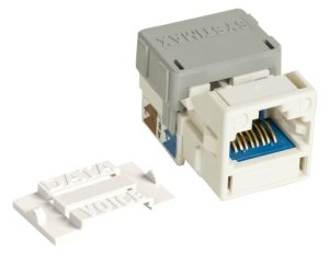 Toma UTP RJ45 Cat6A No apantallada. SYSTIMAX® GigaSPEED X10D® M-Series Modular Jack, color BLANCO. Ref : 760092429