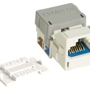 Toma UTP RJ45 Cat6A No apantallada. SYSTIMAX® GigaSPEED X10D® M-Series Modular Jack, color BLANCO. Ref : 760092429